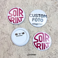 Custom Photo Logo Design Pin Brooch Custom Photo Brooch Pin/ Custom Logo Printing Safety Pin/ Custom