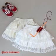(A03590) CHILDREN'S 2-TIER RIBBON LACE SKIRT