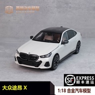 Mini Cut 1: 18 BMW I5 BMW I5 2023 Static Alloy Full Open Car Model Collection