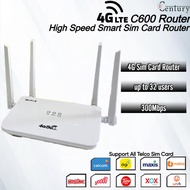 Modem C600 4G LTE Internet Data Wifi Router Modem Sim Card Home Router Modem 4G LTE Wifi Data Hotspo