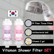 [Suitable for any shower head] Aroma Therapy Vitamin C VITAMON fragrance Shower Filter ( Lavender 1ea + Cherry 1ea ) Set Made in Korea