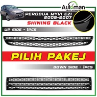 Front Bumper Honeycomb Grille Perodua Myvi EZi 2005 - 2007 Maxcomb Sport Grille Black Forged Chrome