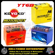 BATERI MOTOR YT6B-3 KOYOKO / MOTOBATT / TCS SMART FOR ADV150 ADV160 PCX150 RS150 RSX150 VARIO150/160