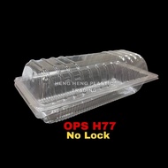 BENXON OPS-H77 CLEAR 100pcs/pkt BEKAS KUIH H77 BENXON Plastic Tray [ 100pcs± ] Bakery Disposable Pla