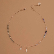 PERIDOT-INITAL Birthdaystone NECKLACE (Can Choose INITIAL Letters) Auspicious Stone Can Letters