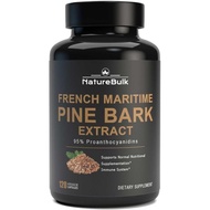 French Maritime Pine Bark Extract 400 mg, 95% Proanthocyanidins - Standardized 30X Extract, 120 Vega