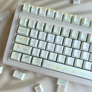 Summer Bear Cherry/MOA Profile 120+ Keys PBT Dye Sublimation Aula F75 F99 RK100 Mechanical Keycaps C