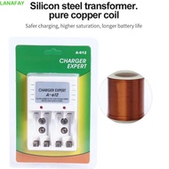 LANAFAY Rechargeable Battery Charger, Universal Compatibility 2-Slot Design AA Battery Charger, 220V