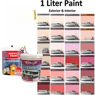Nippon Weatherbond MICI Exterior Durable Wall Paint Purple Pink Red Merah Cat Dinding Luar Rumah Tah