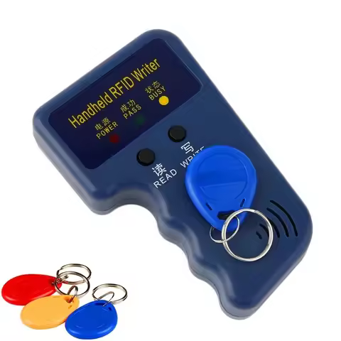 125KHz RFID Handheld Writer Duplicator Copy EM4305 T5577 Rewritable Read EM4100/TK4100 ID Keyfobs Ta