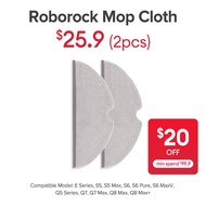 Mop Cloth for Roborock E Series, S5, S5 Max, S6, S6 Pure, S6 MaxV, Q5 Series, Q7, Q7 Max, Q8 Max, Q8