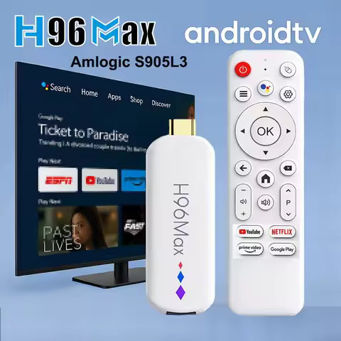 H96 Max M20 Amlogic S905L3 Android TV Stick Quad Core 4K 2.4G 5G WiFi Voice Remote