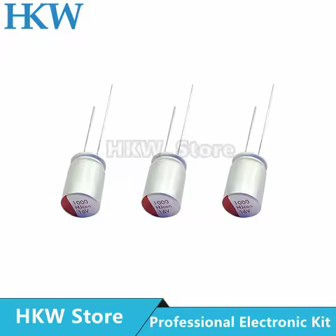 20pcs NEW DIP 1000uF 16V 8x12mm Super Low ESR 16V1000uF For Motherboard VGA Solid Aluminum Capacitor