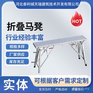 Horse Stool Horse Stool Decoration Manufacturer Folding Supply Portable Folding Square Tube Horse St