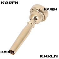 KAREN1 3 Pack Set​ ​Brass Mouthpiece​, Gold Brass Instrument​ Trumpet Mouthpiece Set​, ​Trumpet Mout