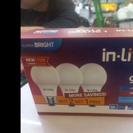 Inlite Led Bulbs 5W, 7W, 9W, 12W E27 Fitting - Warm White