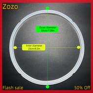 Zozo ✨Ready Stock✨ 18 20 22 24cm Silicone Rubber Gasket Cooker Lid Sealing Ring Electric Pressure Cooker Replacement for 2-6L Cooker Gaskets