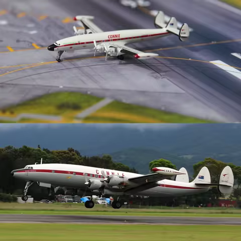 1:100/1:125 QANTAS CONNIE Lockheed L-1049 /Dash8-Q300 Air NEW Zealand Airlines TWA L-1049 Airplane R