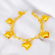 Bangkok 24K Gold Bracelet Korean 24K Gold Bracelet Fashion Bracelet 916 Gold Bracelet Women's Chain