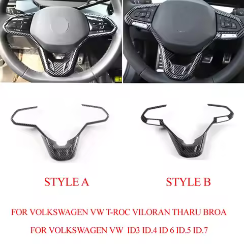 For Volkswagen VW ID3 ID.4 ID 6 ID.7 T-ROC VILORAN THARU BROA FOR TOUAREG Car Steering Wheel Panel C