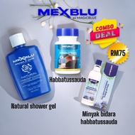 MEXBLU by MAGIC BLUE COMBO SET HABBATUS SAUDA, MINYAK ANGIN, POMADE, SHOWER GEL & DEODORANT