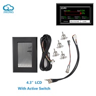 Oqiao อุปกรณ์เสริม JK BMS หน้าจอ LCD ขนาด4.3นิ้วอะแดปเตอร์สำหรับแปลง RS485จอสมาร์ทอะไหล่ JKBMS