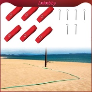 [Lohobby] 6pcs Beach Volleyball Lines Line Markers Red 800cm Long Supplies Portable Boundary Field F