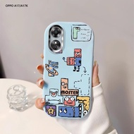Softcase For OPPO A17 A17S A96 A76 A16 A16S A54S A15 A15S Game Tetris Back Cover Case Soft Original 