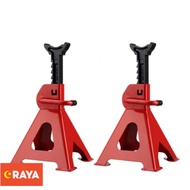 3T 2pcs Thickened Car Jack Stand Repair Tool Adjustable Heavy Height Duty Floor Metal Jacks Jek Kereta