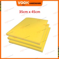 VOON 14” x 18” Big Yellow Sponge 35x45cm PU Foam Plaster Construction Span Besar Kuning Bidang Lembu