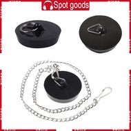 WIN Tub Stopper Silicone Drain Stopper with Ring for Bathroom Bathtub Laundry