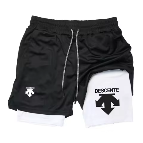 2026 Summer Sports Shorts 2-in-1 Gym Running Shorts Slow Running Casual Sportswear Fitness Double La