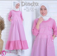 DINDA TEEN GAMIS REMAJA / BAJU REMAJA TANGGUNGG / BAJU GAMIS MURAH REALPICT WARNA MAROONN PINK A