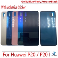 Back Battery Glass Cover Case With Adhesive Sticker Replacement Housing Door For Huawei P20 / P20 Pro Back Cover Housing Parts