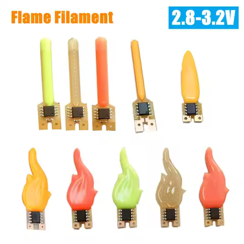New 3V Led Flash Flowing Candles Edison Bulb Flame LED Filament 2200K Diode Birthday Party Decoratio