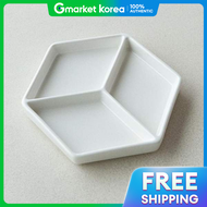 21cm 3-Compartment Divided Serving Plate