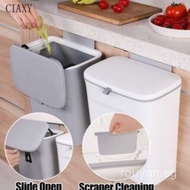 Hanging Trash Can for Kitchen Cabinet Door with Lid Wall Mounted Counter Waste Bin Plastic/WASTE BIN