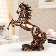 DT59-350 Smoked Gold Horse Model Large Size Height 59 Cm. J10-4