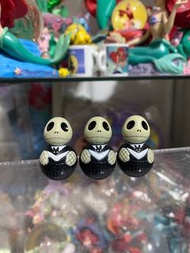 日本罕見中古絕版大頭不倒翁Jack幽靈狗杰克傑克小鬼毛毛絨公仔。萬聖節The Nightmare Before Christmas 聖誕夜驚魂怪誕城之夜Jack skeleton 傑克聖誕節。 sal