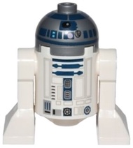 Lego Star War 星球大戰 75159 - SW0527A Astromech Droid, R2-D2, Flat Silver Head, Lavender Dots and Small Receptor - 人仔連底板/展示盒 (20/03/2024更新)