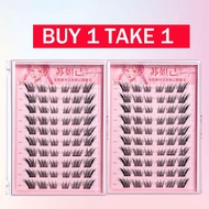 [BUY 1 TAKE 1] BQI False Eyelashes Super Sticky False Eyelashes Glue-free Self-Adhesive Softer Lashe