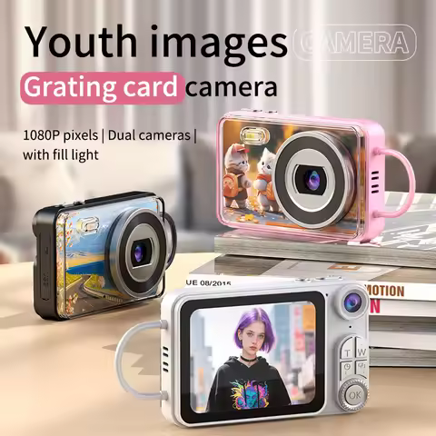 4K Digital Camera Dual Camera Flash 48MP HD Photography Camera Video Camcorder 2.8 Inch Screen Camco