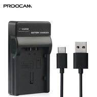 🔥READY STOCK🔥 Proocam VW‑VBY100 USB-Type C Battery Charger Panasonic HC-V130 V201 V110 Camera 1 Year