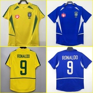 2002 Retro Brazil Ronaldo Home and Away Soccer Jersey Mens Yellow Classic Fans Version Football Shir