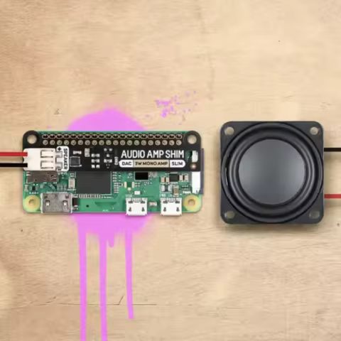 Pimoroni - Audio Amp SHIM (3W Mono Amp) for Raspberry pi 3b+/4b/5B ZERO