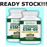 [READY STOCK] Ksm 66 Ashwagandha Herbal Supplement for Better Overall Body Original Hq