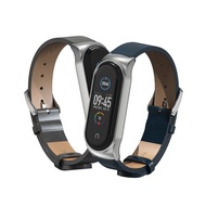 XiaoMi Mi Band 4 3 Or Mi Band 5 6 PU Leather Bracelet Strap CS Bracelets Smart Accessories Mijobs