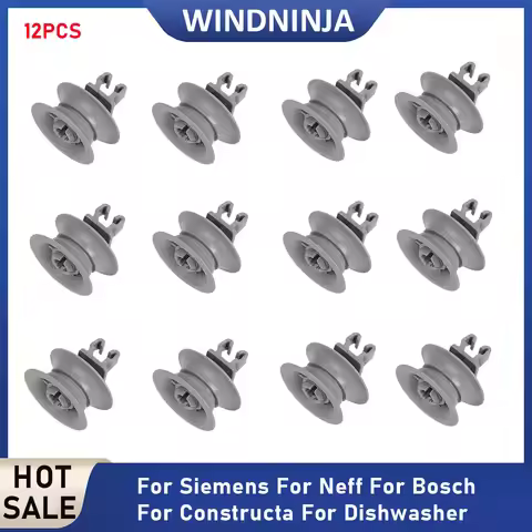 Dishwasher Basket Top Wheels Basket Wheels 12PCS For Siemens/Neff/Bosch/Constructa/Indesit/Junker Di