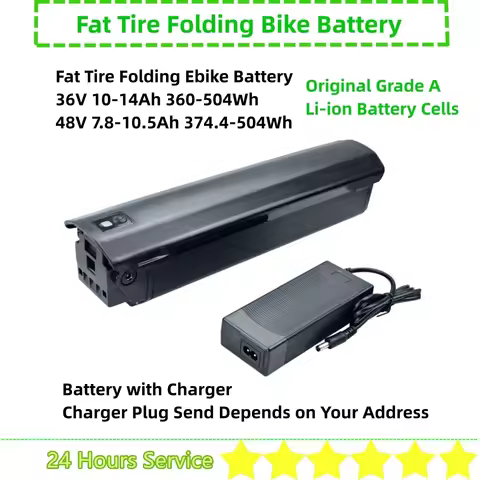 20 Inch Folding E-bike Battery 36V 10Ah 10.4Ah 14Ah Li-ion Ebike Battery with Charger for Allegro An