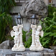 Courtyard Solar Angel Figurine Cross-Border Angel Figurine Night Light Resin Figurine European Angel